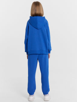 Комплект для девочек (жакет, брюки) синий с печатью - Mark formelle фото 4