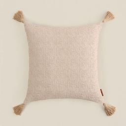 Наволочка декоративная с кисточками SL Home TASSEL, 45×45 см, коричневая