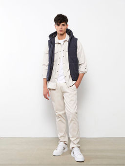 Standart Kal?p Kap??onlu Erkek Yelek