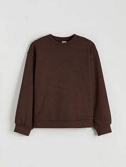 Basic K?z ?ocuk Sweatshirt