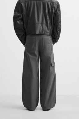 RELAXED FIT WASHED TROUSERS - Zara фото 3
