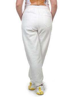 M047 WHITE Брюки спортивные женские на флисе (100% хлопок) 7986 - Fashion фото 6