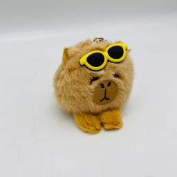 Мягкая игрушка брелок Капибара с очками 7 см - Storyland фото 4