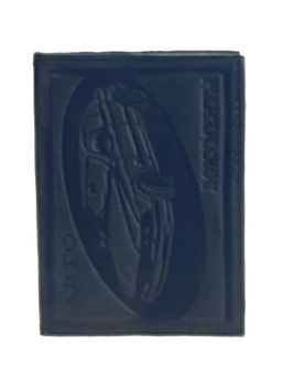 Обложка для автодокументов из искусственной кожи, цвет черный