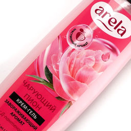 Цена за 2 шт. Крем-гель для душа ARELA, 250 мл, аромат чарующего пиона