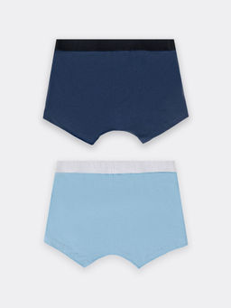 Трусы мужские боксеры мультипак (2 шт.) в темно-синих и голубых цветах туманно -голубой +т.синий 411215-2 - Mark formelle фото 6