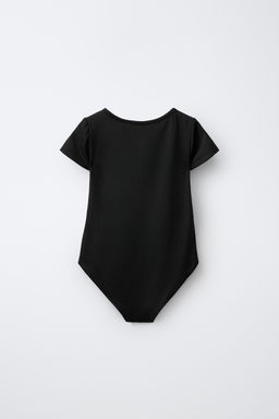 BODY POLIAMIDA MANGA CORTA / Negro - Zara фото 2