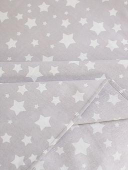Простыня 100*150 см в детскую кроватку, перкаль, детская расцветка (Звёзды)