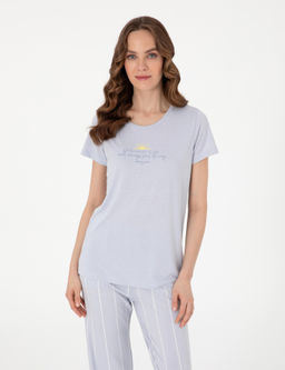 Mavi K_sakollu Pijama Tak_m_
