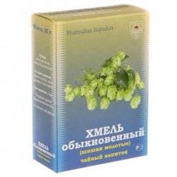 Хмель обыкновенный (шишки молотые) чайный напиток, 25 г (коробочка)