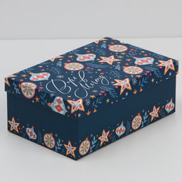 Набор новогодних подарочных коробок 10 в 1 «С Новым годом», 12×7×4 - 32.5×20×12.5 см