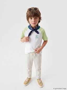 Nostaljik Maymun Bask?l? Unisex ?ocuk Ti??rt