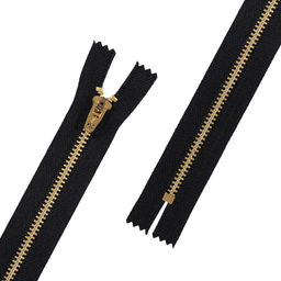 Молния Металл JIN Y 4L 20 см латунь № 1 Тип 4 10 шт Gamma