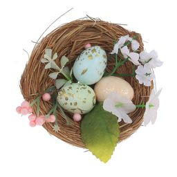 Изделие декоративное Гнездо пасхальное, L8 W8 H3 см