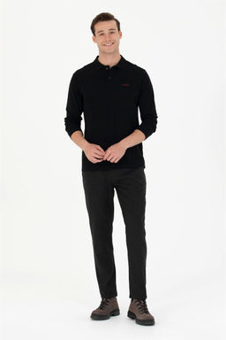 U. S. Polo Assn Мужские брюки из плотной ткани антрацитового цвета