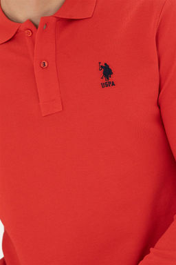 Мужской красный базовый свитшот - U.s. polo assn фото 7