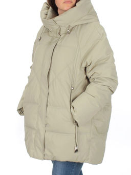H23-683 OLIVE Куртка зимняя облегченная женская (150 гр. холлофайбер) - Фабричный китай фото 3