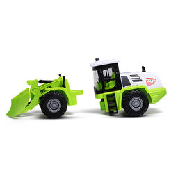 Трактор "Строитель" 1:16 (свет, звук) в коробке (зеленый)