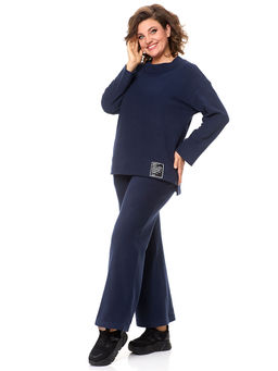 Костюм из флиса женский теплый темно-синий - Almond фото 7