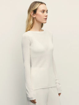 Полупрозрачный лонгслив из вискозы / Zarina фото 4