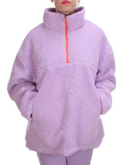 2568 LILAC Кофта плюшевая женская Тедди на синтепоне (50 гр. синтепон) - Fashion фото 2