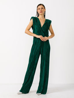 Комбинезон из жатой легкой гофрированной ткани - Tantino фото 4