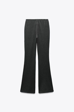 INTERLOCK BELL BOTTOM TROUSERS - Zara фото 18