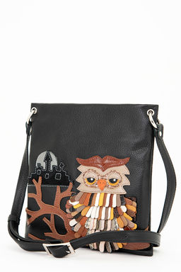 Сумка с аппликацией ДС-144-94 черный