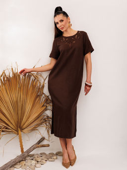Платье Galean Style 1011 коричневый
