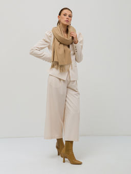 в составе ШЕРСТЬ Большой, мягкий, теплый двусторонний палантин с принтом - Tantino фото 4