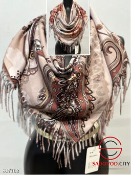 Платки тёплые зимние двухсторонние - Bruno фото 5