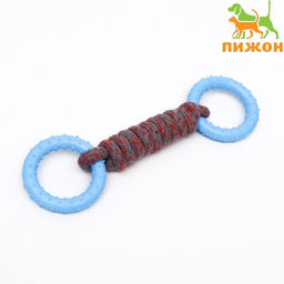 Игрушка канатная с жевательными элементами Лолли, до 30 см, до 120 г, микс цветов