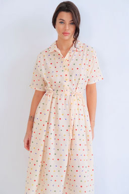 Martichelli Платье с разноцветным горошком без пояса  фото 2