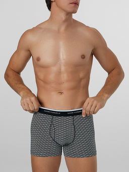 Цена за 2 штуки! Трусы боксеры мужские черные с узором - Mark formelle фото 2