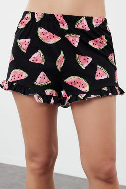 Trendyolmilla Pembe %100 Pamuklu Karpuz Desenli F?rf?rl? Sortlu Orme Pijama Tak?m? THMSS21PT0670 фото 22