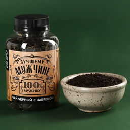 Набор Больших побед: чай чёрный с травами 50 г., кружка 300 мл., крем-мёд с имбирём и абрикосом 60 г (2 шт. х 30 г). - Фабрика счастья фото 2