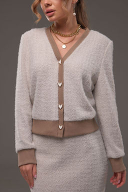 Костюм Galean Style 903.1 бежевый/елочка