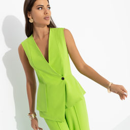 Жилет приталенный, Стильный лидер (лайм) - Charutti фото 2