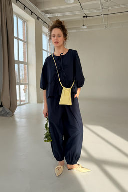 Блузка NATURE093/04/Синий - M&G all natural фото 2