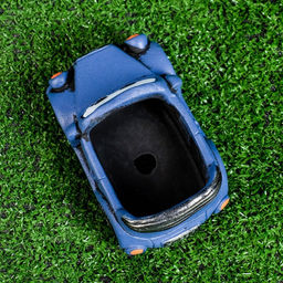 Горшок для цветов «Машинка» керамический, 200 мл, 14×8×7.5 см, синий