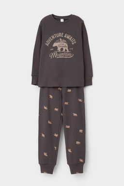 Crockid _ К 1541/коричневый,медведи пижама дет