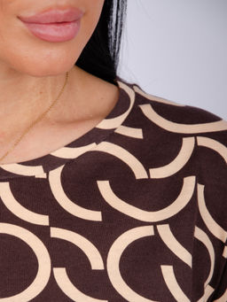 Платье "Касадея" графика, трикотаж (М)