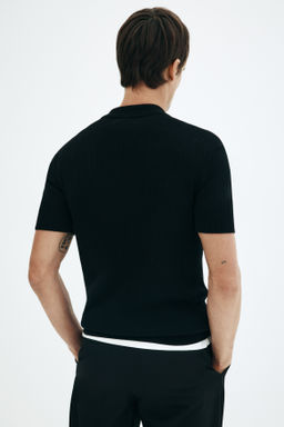 Polo con media cremallera Slim Fit - H&m фото 7