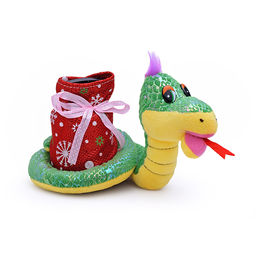 Мягкая игрушка "Змея с копилкой", русская песенка