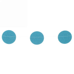 Растяжка "Вечеринка" 2,5 м 5 см Глиттер, (24 штук), синий