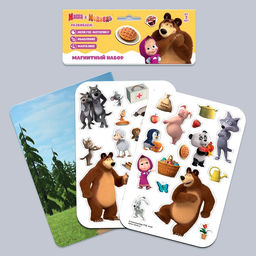 Магнитная игра Развивающий, Маша и Медведь  фото 3
