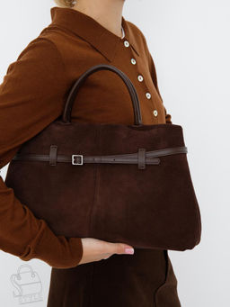 Сумка женская кожаная 990172NN coffee Natale Navetta в Новосибирске