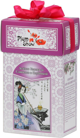 PLUM SNOW. Зелёная Улитка. Клубника со сливками 100 гр. карт.пачка