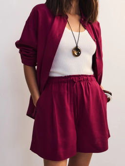 Льняная блуза свободного кроя ZR2605012008-91 / Zarina