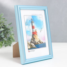 Цена за 2 шт. Фоторамка для фото 10×15 см «Радуга», пластик, голубой, (стекло)